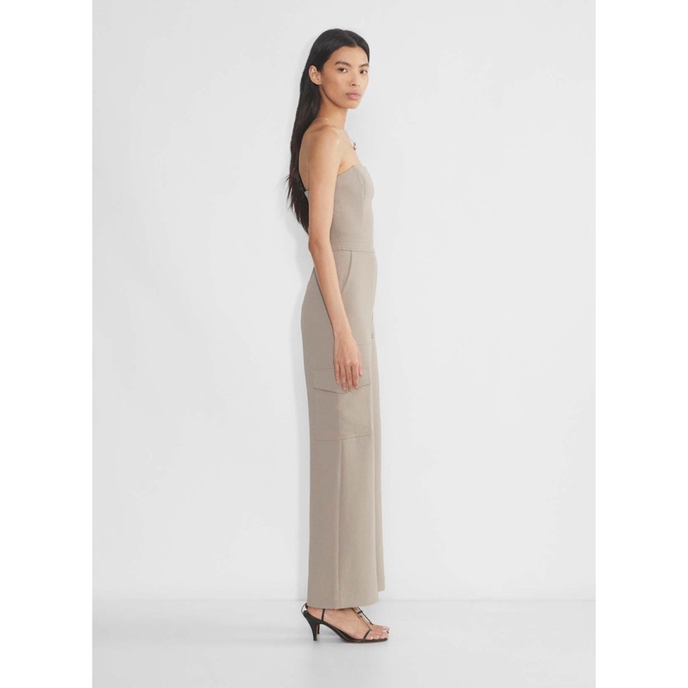nwot Wilfred Cordial cargo jumpsuit Nomad Taupe 8 10 read